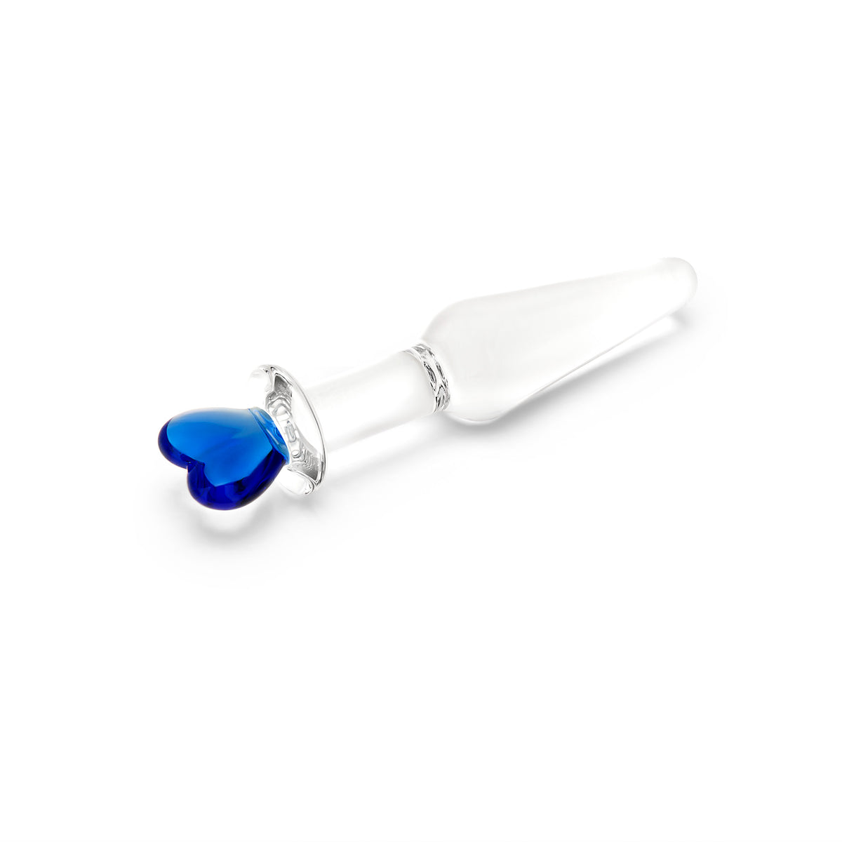 5" True Blue Glass Butt Plug
