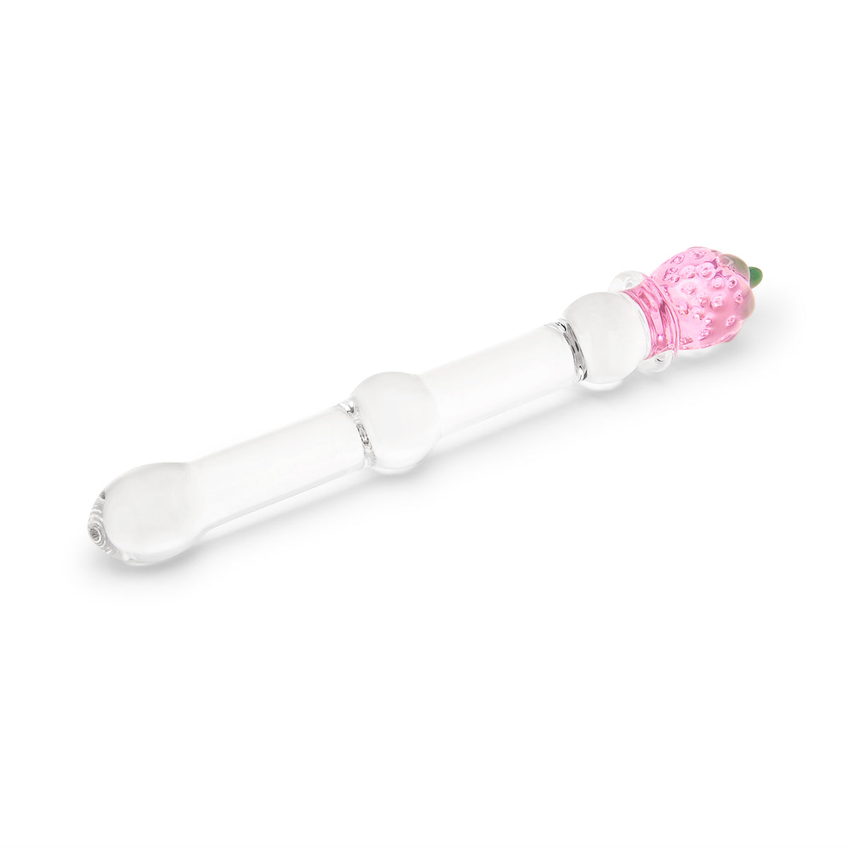 7" Juicy Fruit Beaded Glass Dildo