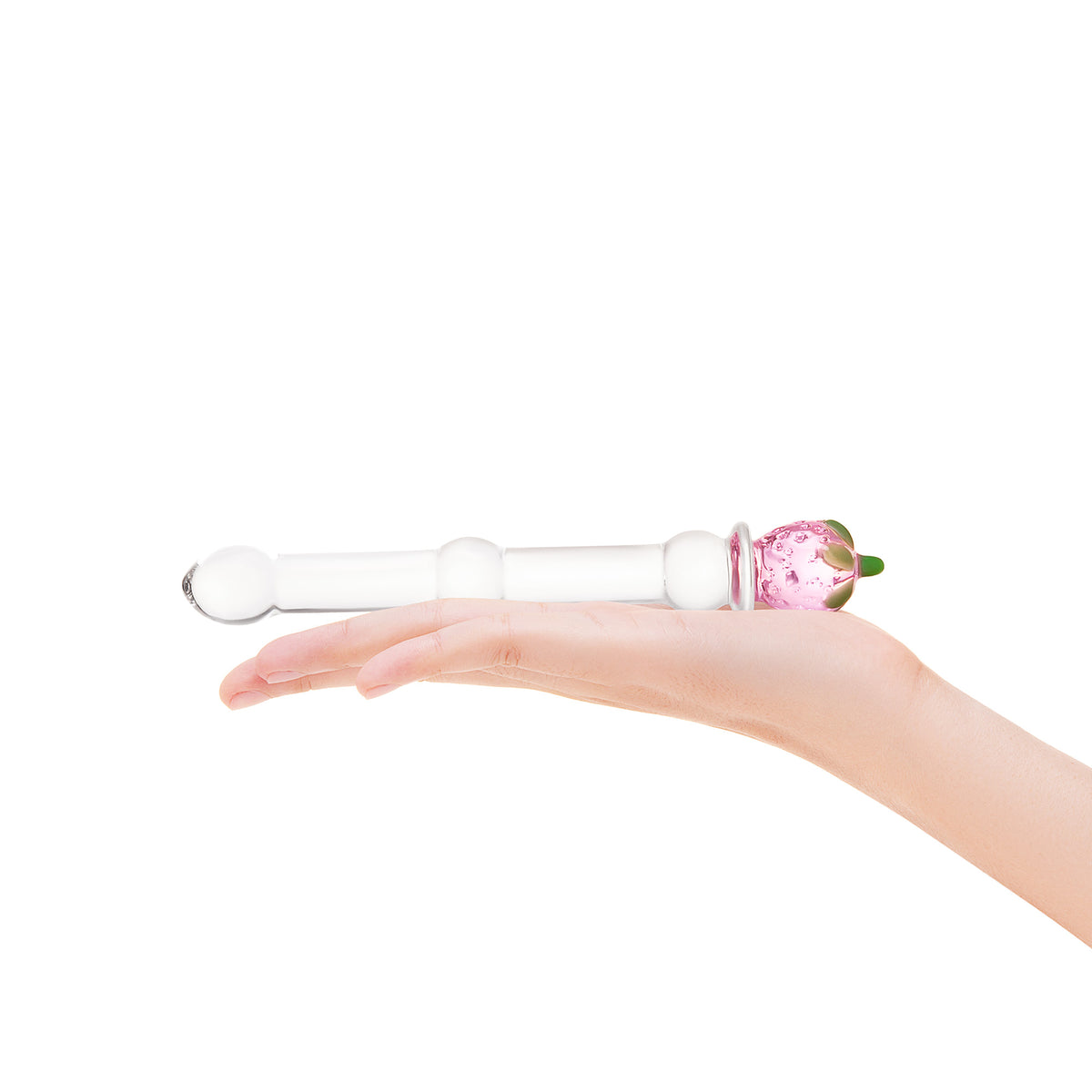 7" Juicy Fruit Beaded Glass Dildo