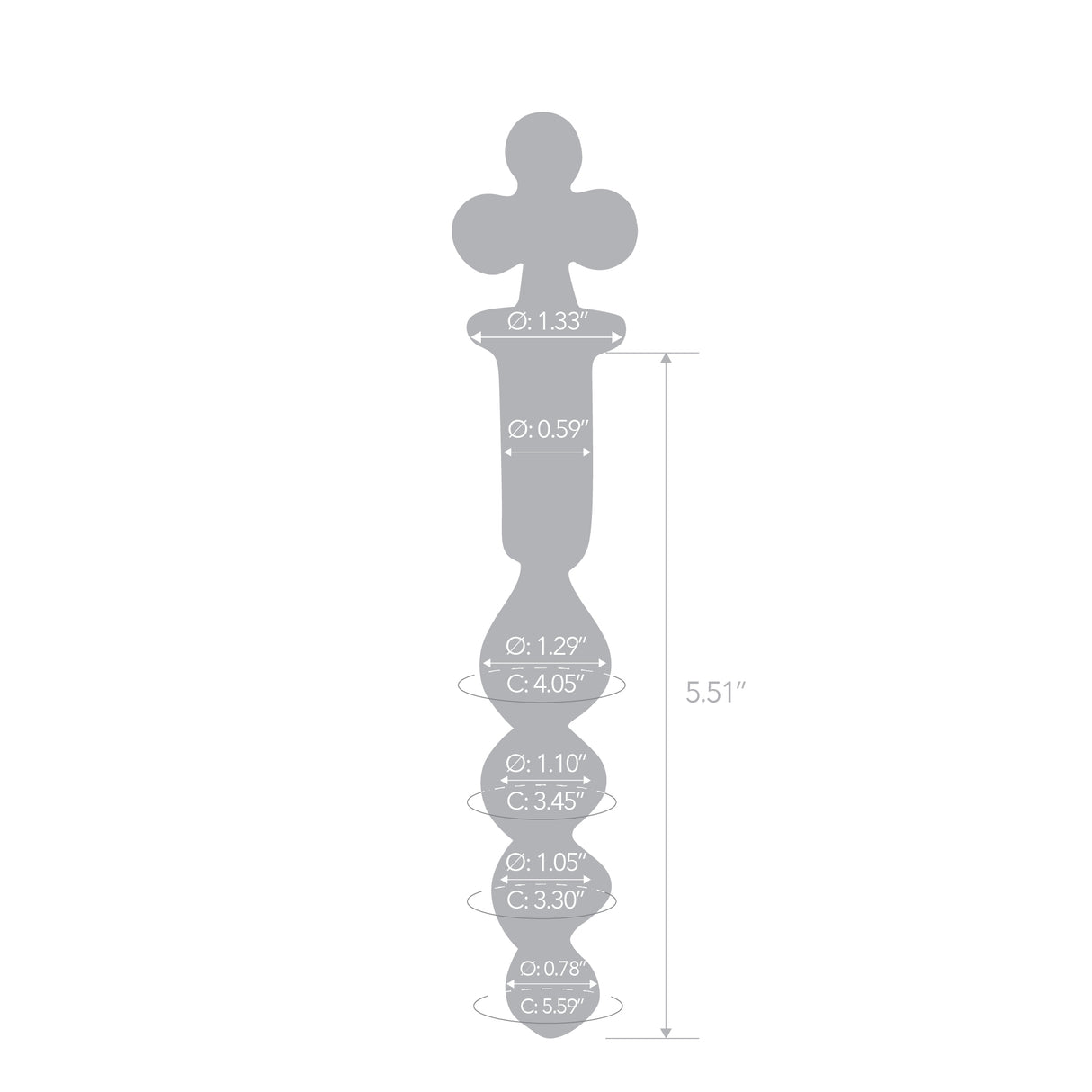 7.75" Clover Corkscrew Plug