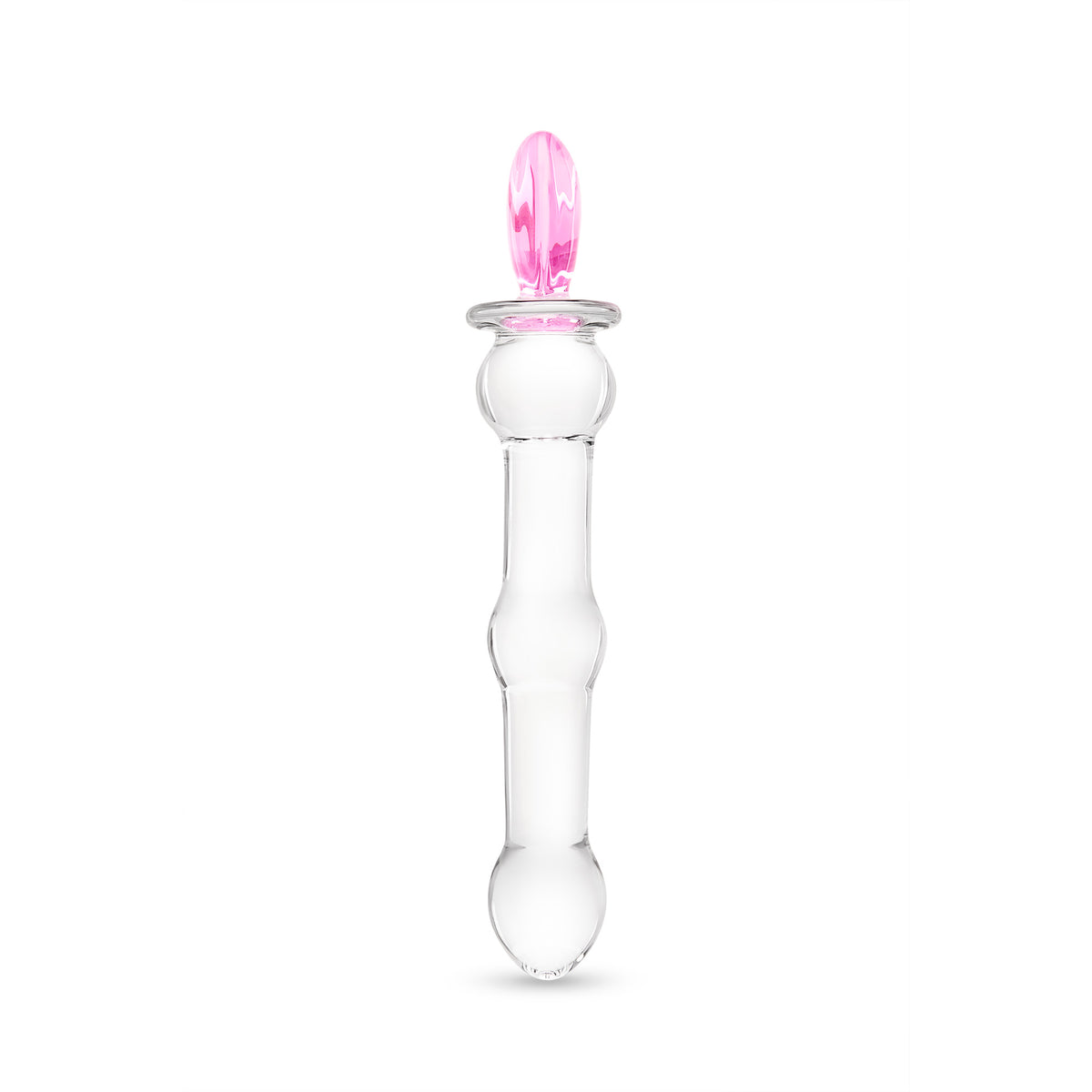 7.75" Cupid's Lust Beaded Glass Dildo