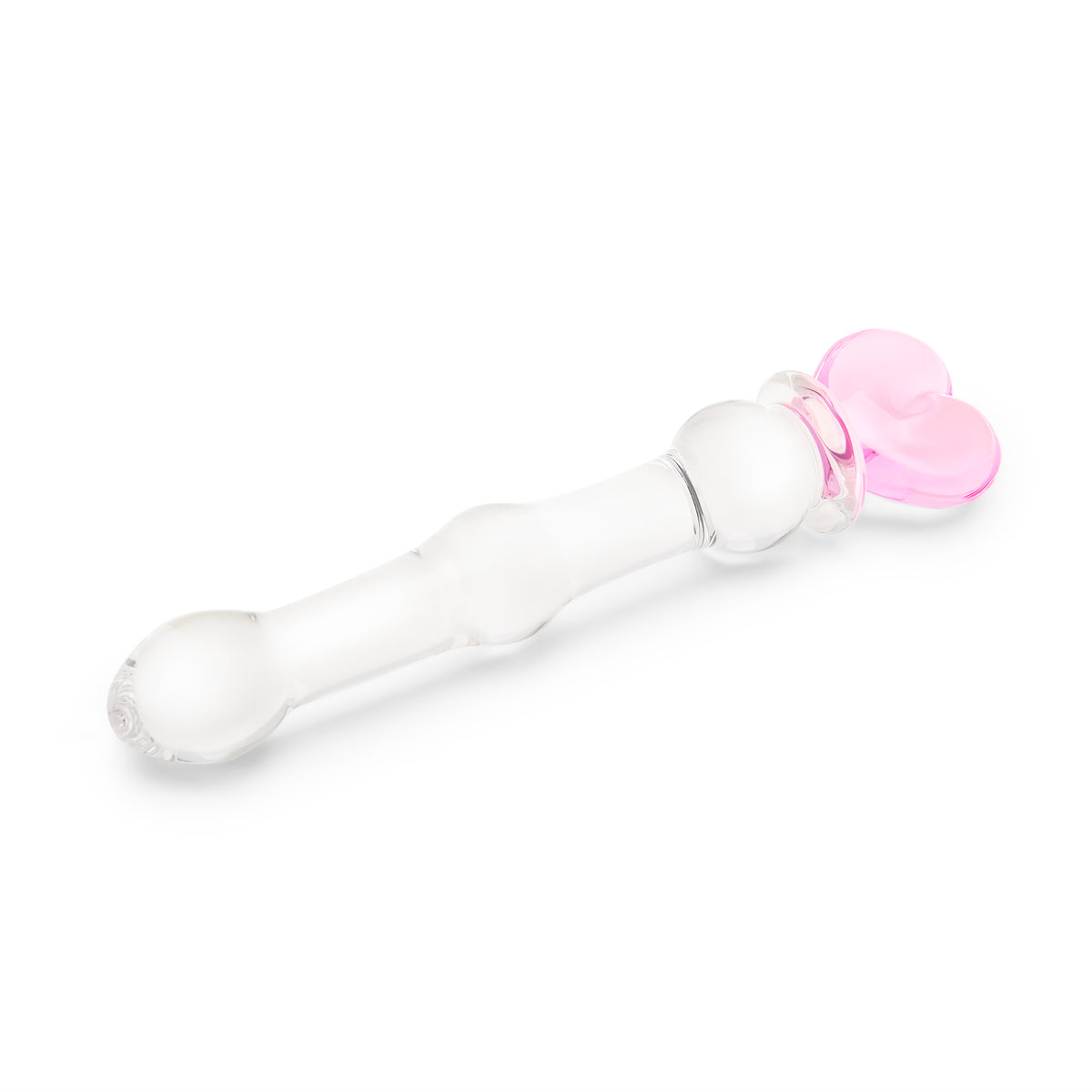 7.75" Cupid's Lust Beaded Glass Dildo