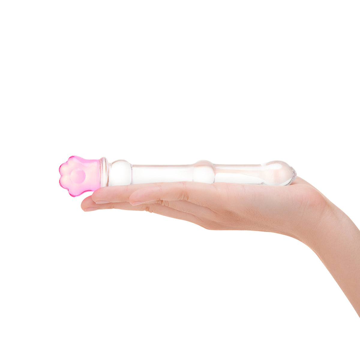 7" Blossom Wand Nubbed Glass Dildo