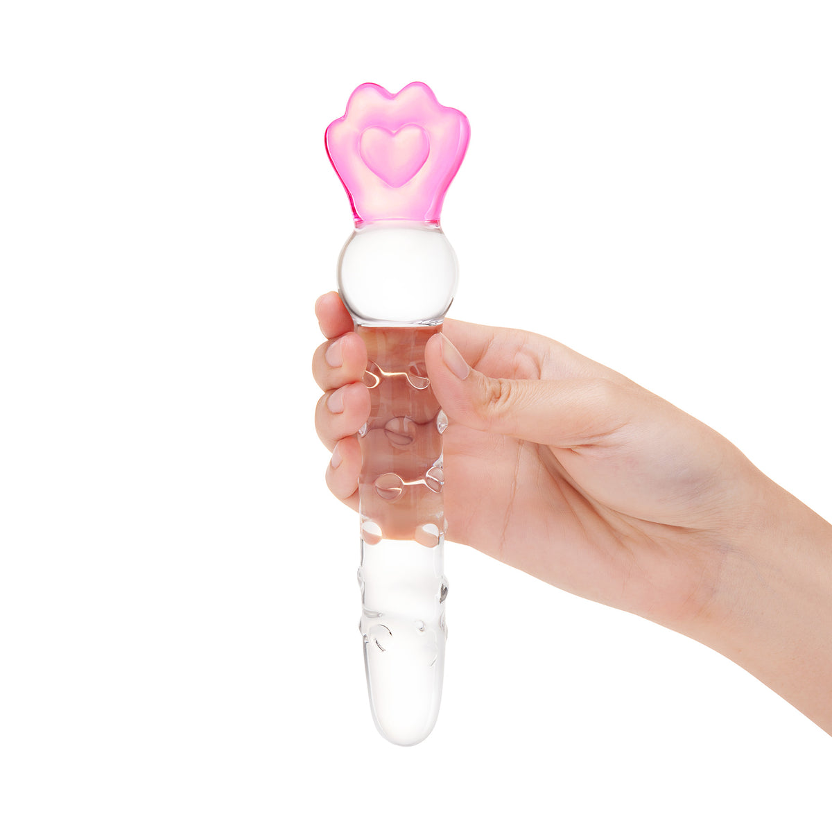 8.25" Love Nubs Wand Glass DIldo