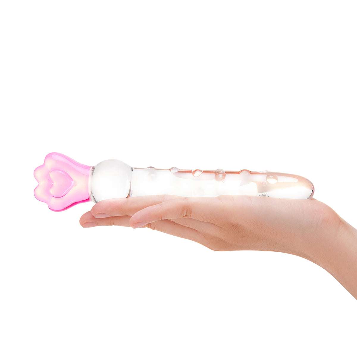 8.25" Love Nubs Wand Glass DIldo
