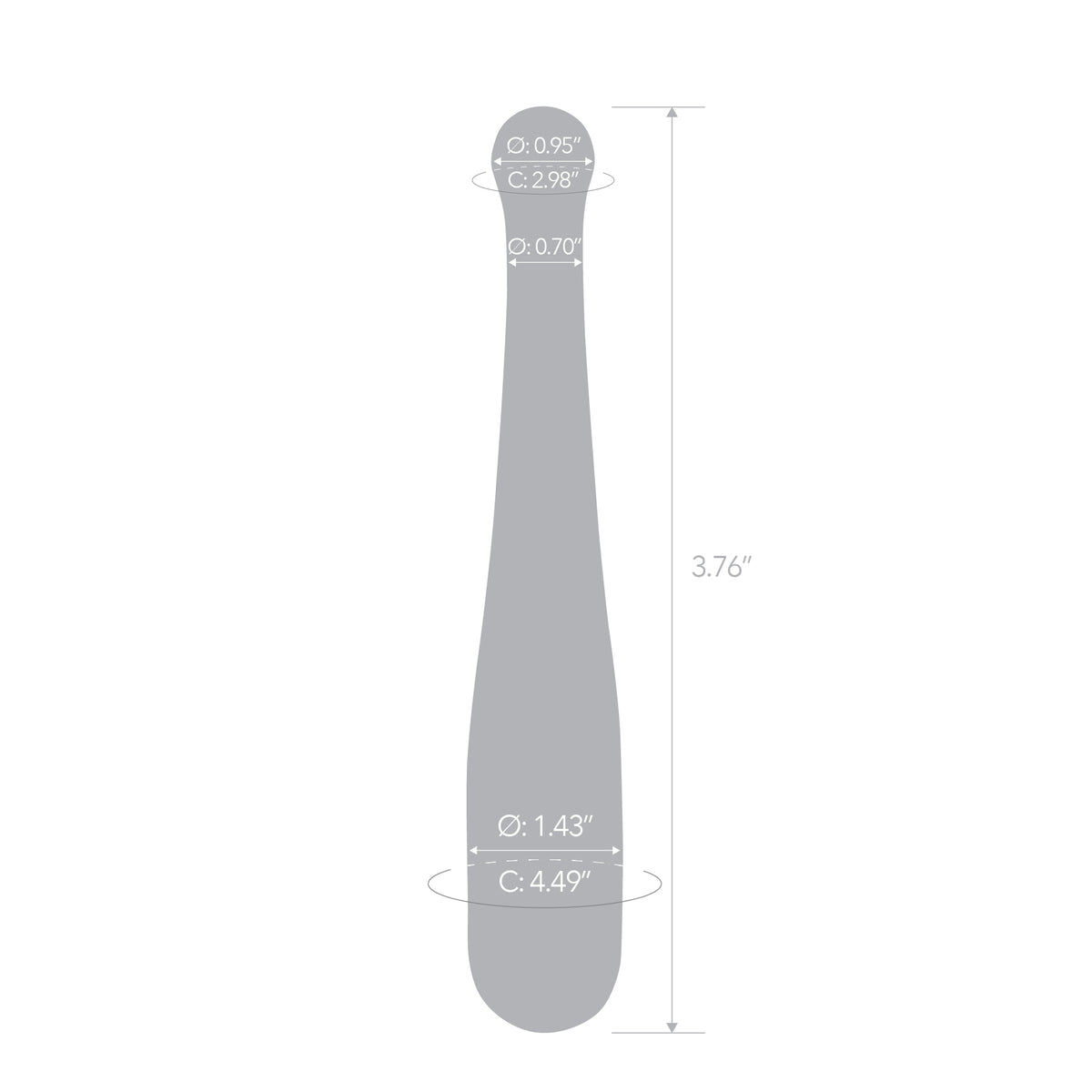 8.25" Prism Plunge Glass Dildo