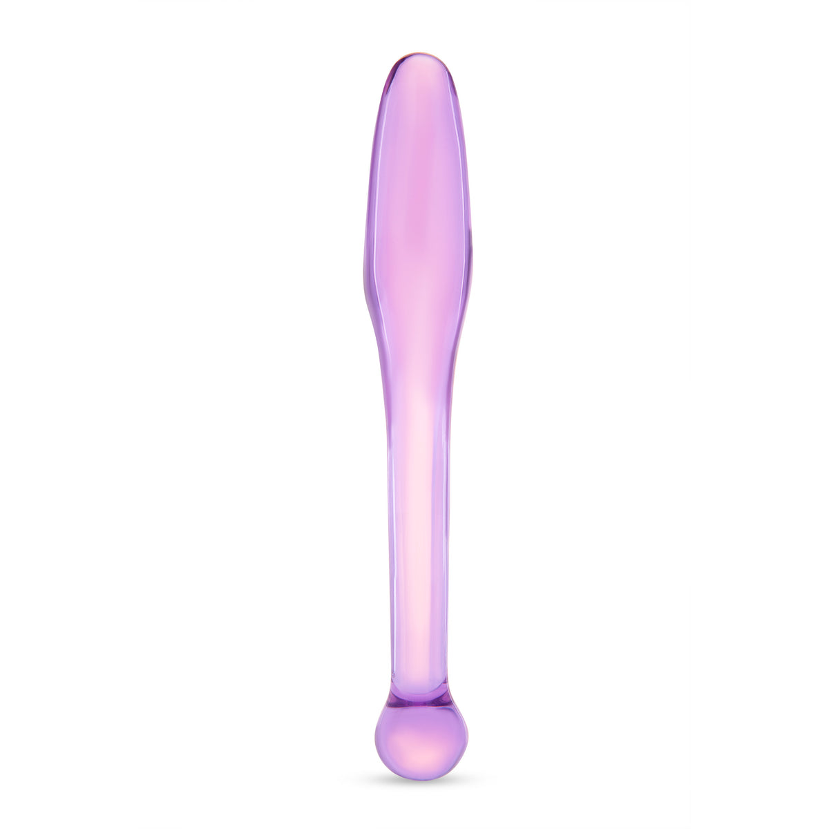 8.75" Lavender Lover Curved Glass Dildo