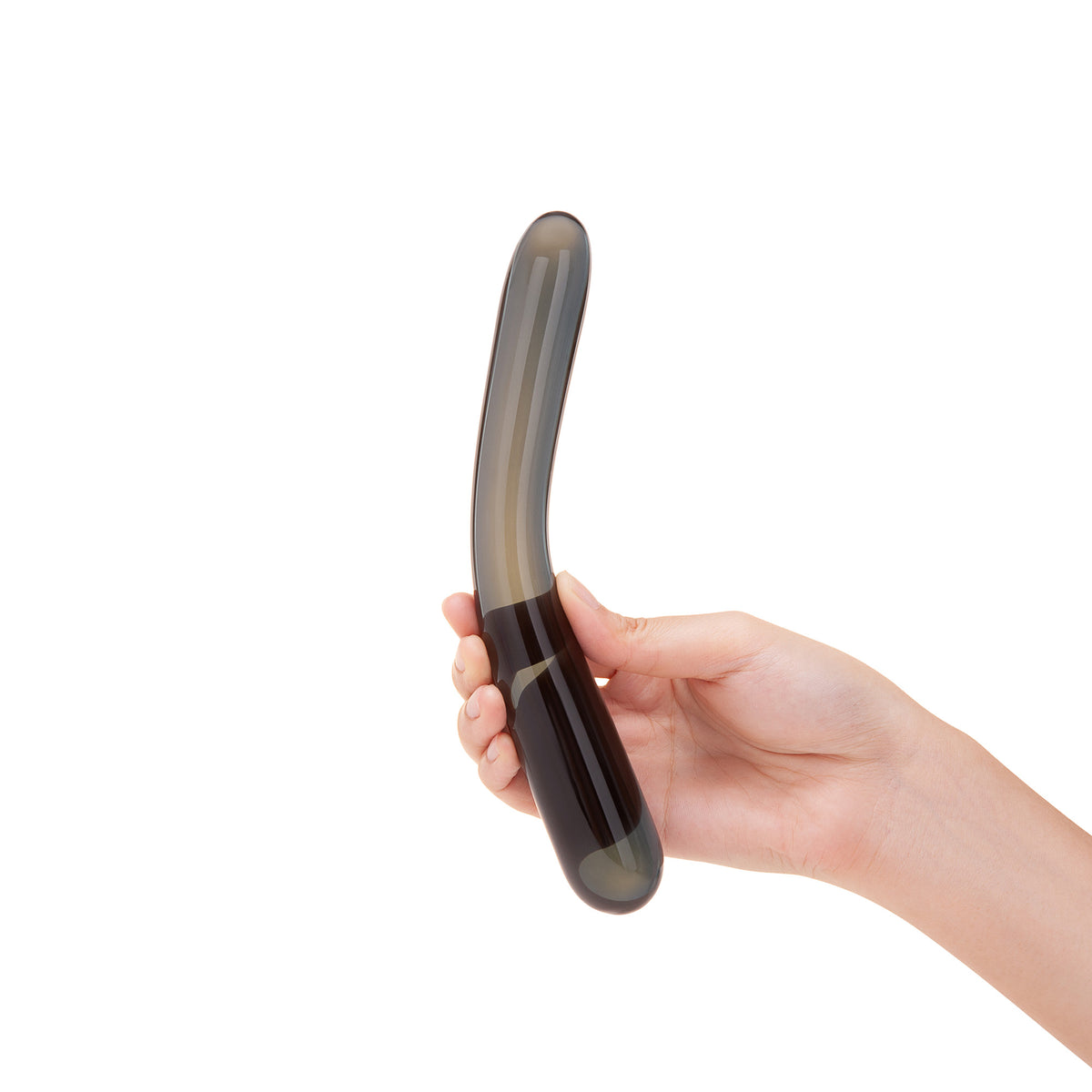 7.75" Twilight Boomerang Glass Dildo