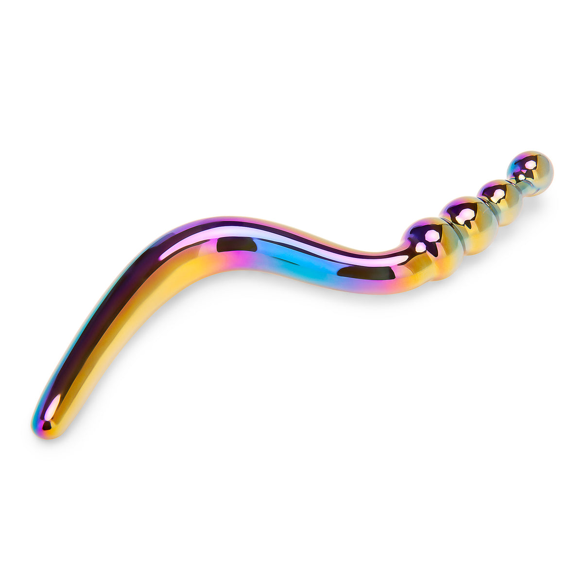 9.25" Double Dreambeam Beaded Glass Dildo