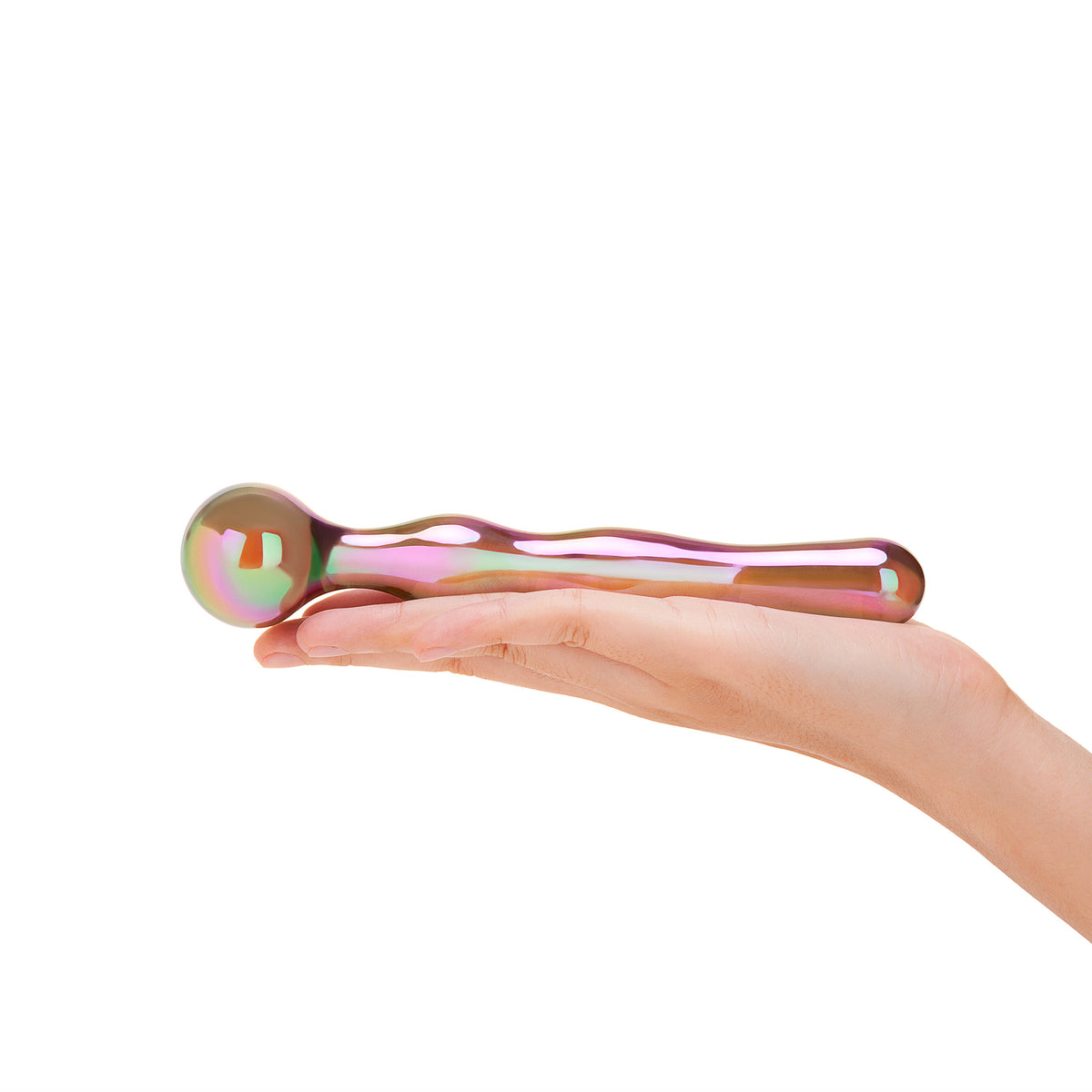 6.75" Mini Mirage Contoured Glass Dildo