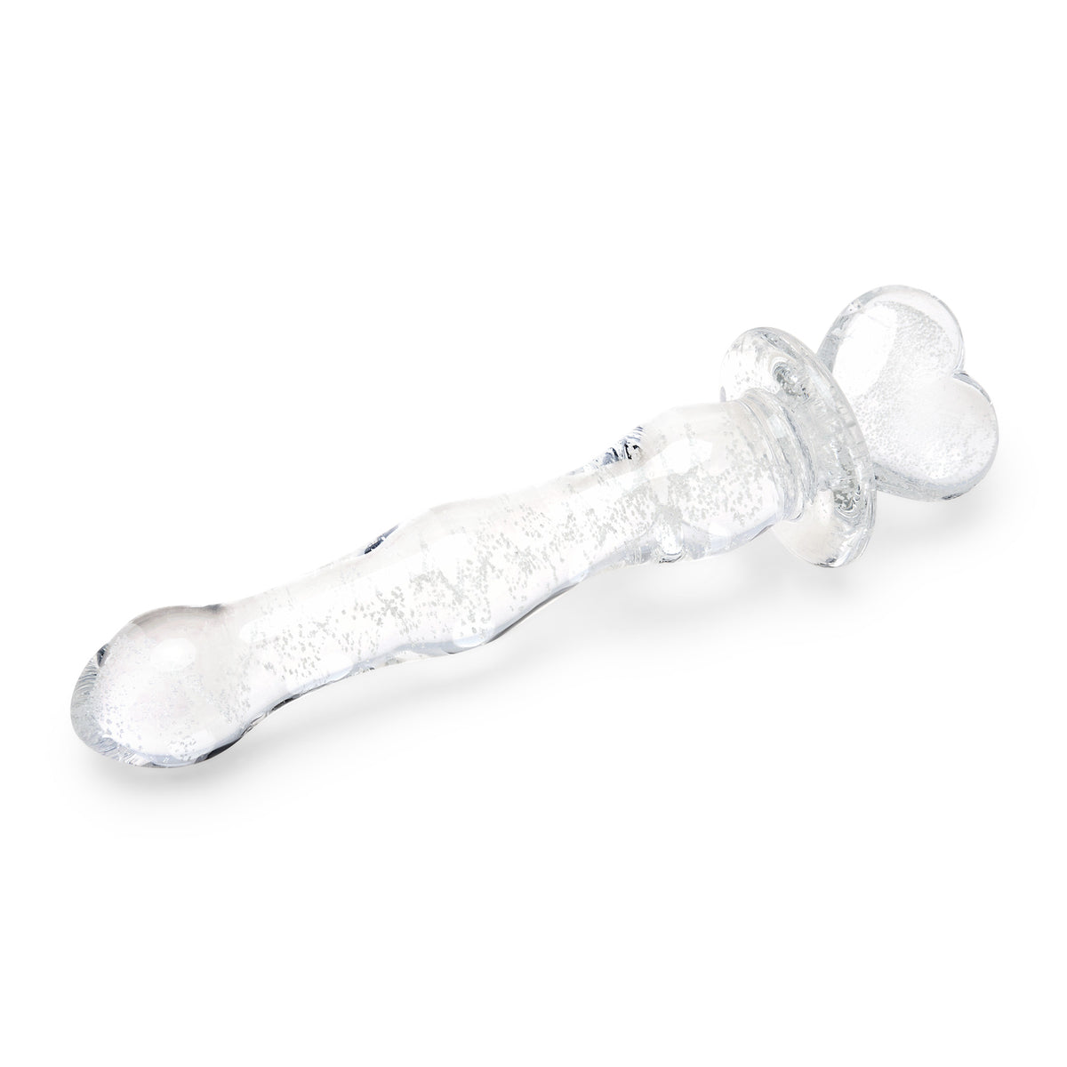 8" Sweet Heat Glow-In-The-Dark Glass Dildo