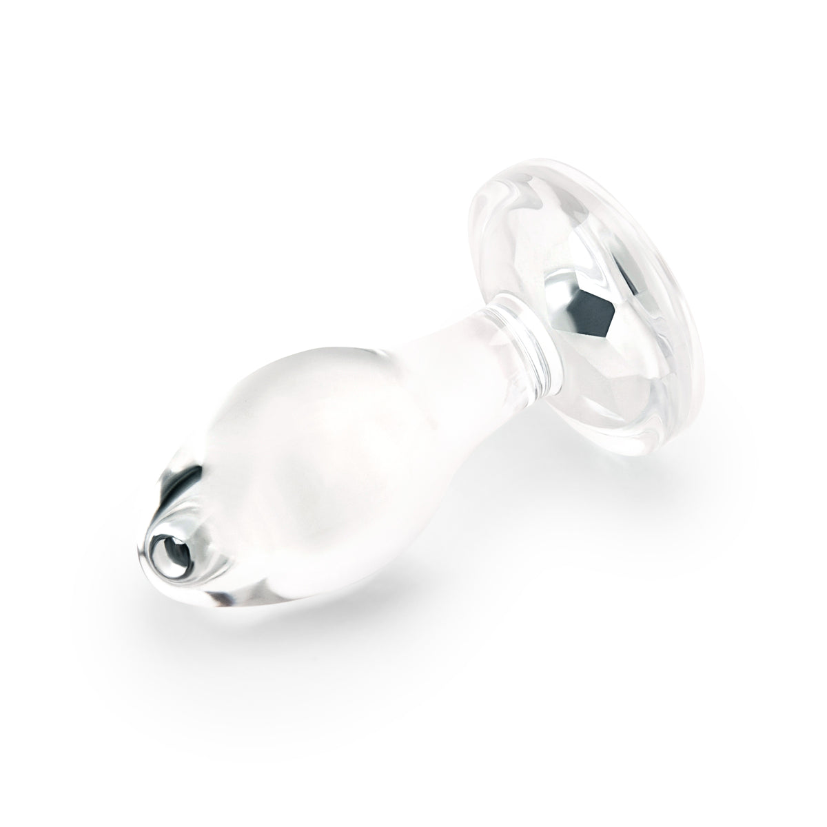 3" Rear Sparkle Glass Butt Plug
