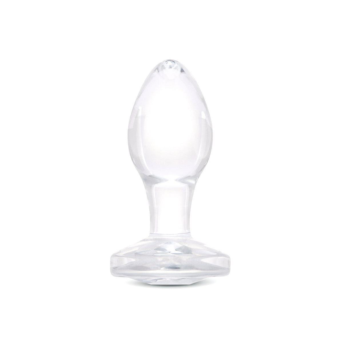 3" Rear Sparkle Glass Butt Plug
