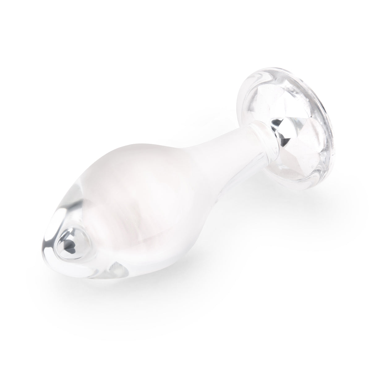 4" Rear Sparkle Glass Butt Plug