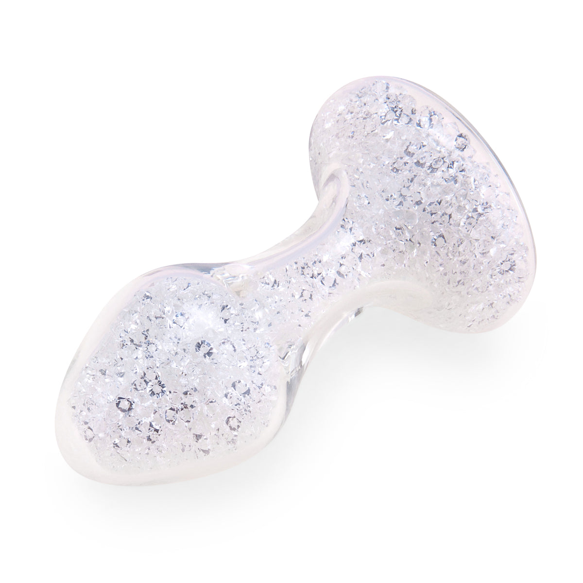 3.4" Diamond Celestia Glass Butt Plug