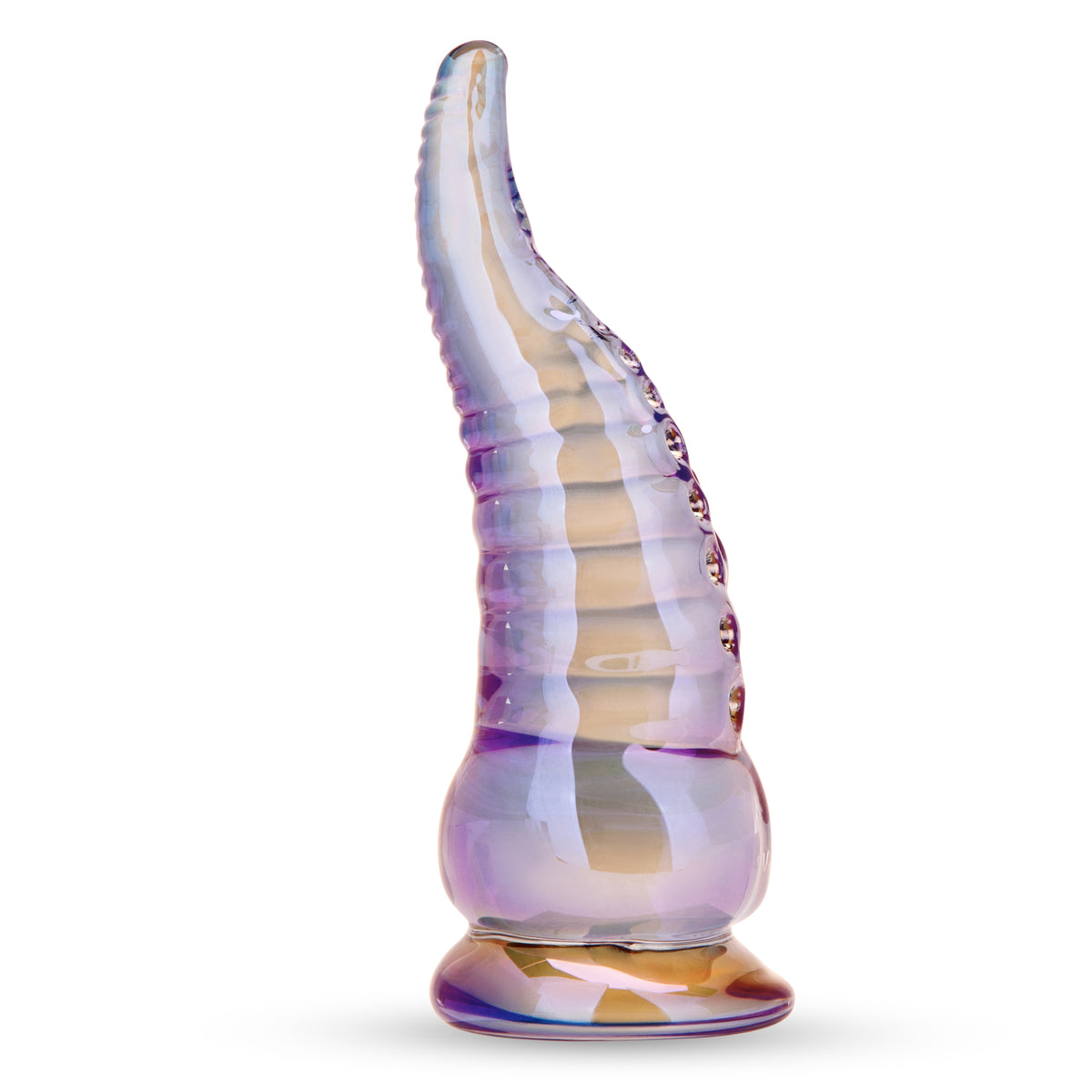 6" Nauti Creature Nubbed Glass Dildo