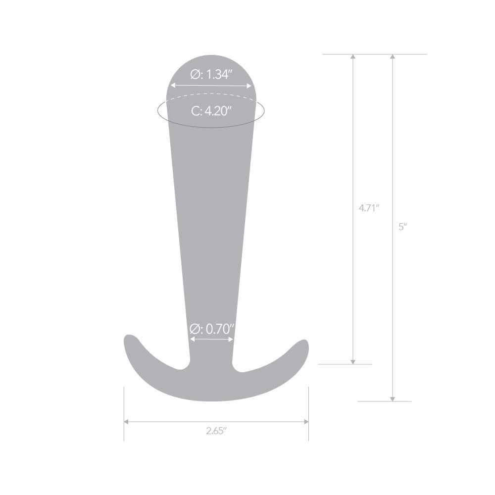 Glow-In-The-Dark Tornado Large Butt Plug