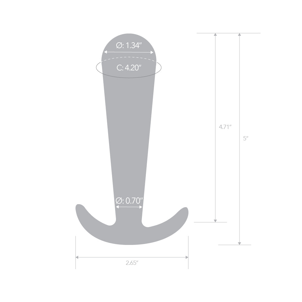 Glow-In-The-Dark Tornado Large Butt Plug