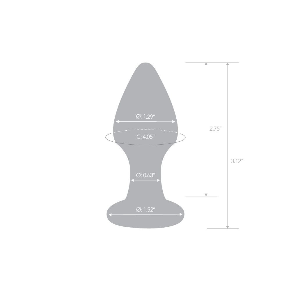 Glow-In-The-Dark Tornado Small Butt Plug