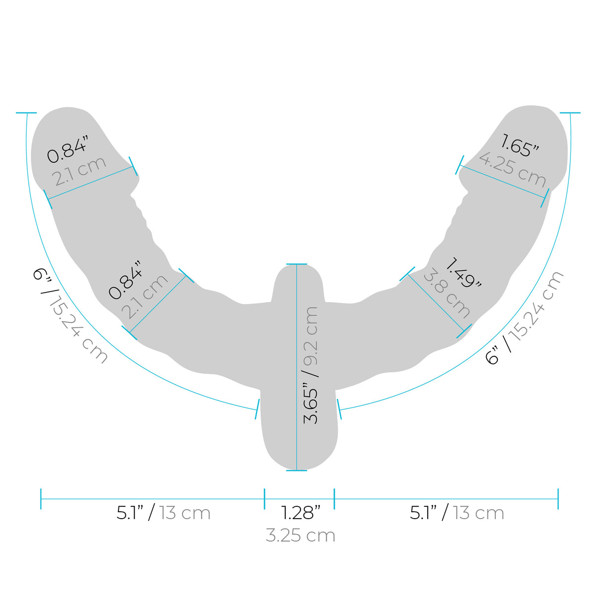 Vibrating Pleasure For 2 Double-Ended Strap-on