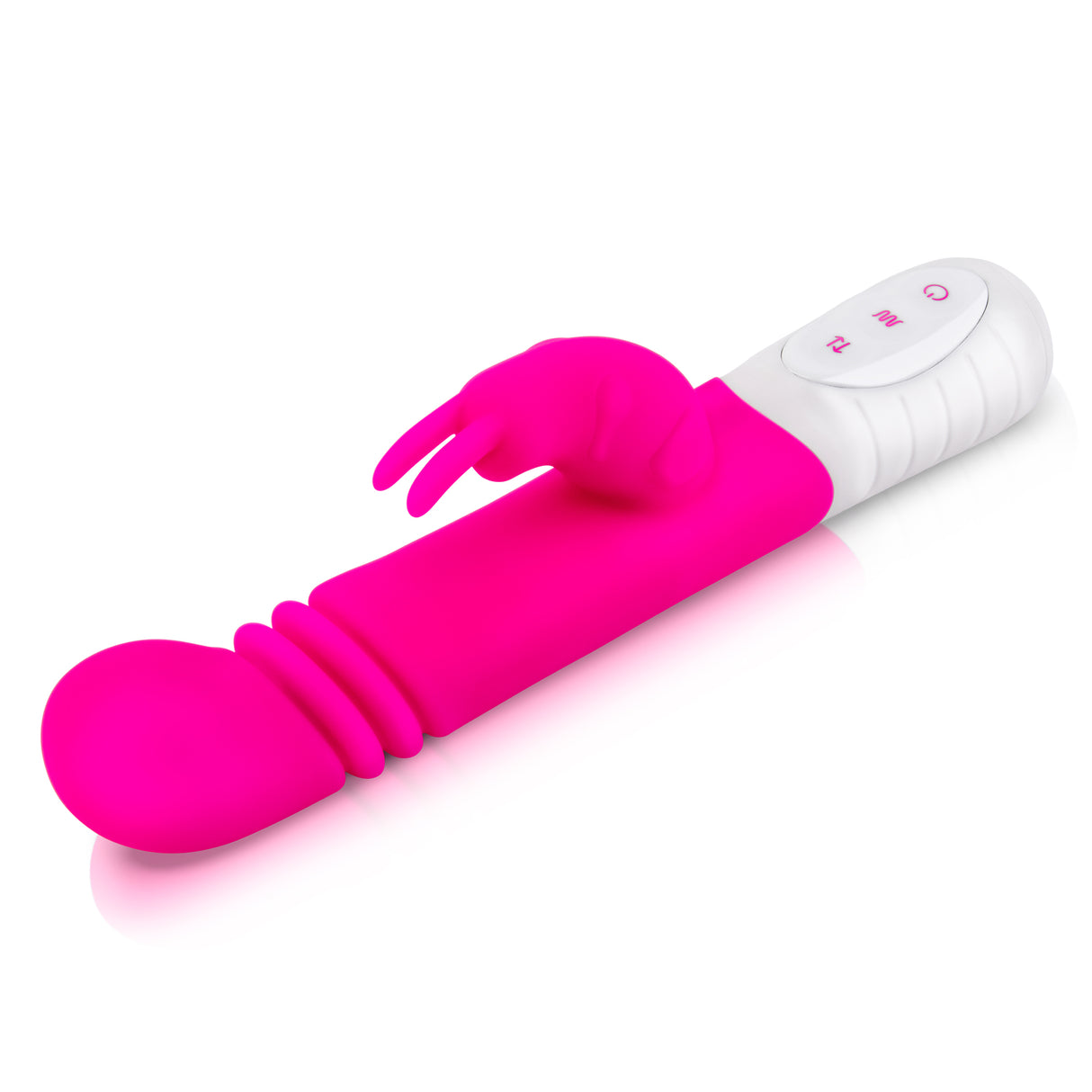 Slim Shaft Thrusting Rabbit Vibrator with G-Spot Stimulation