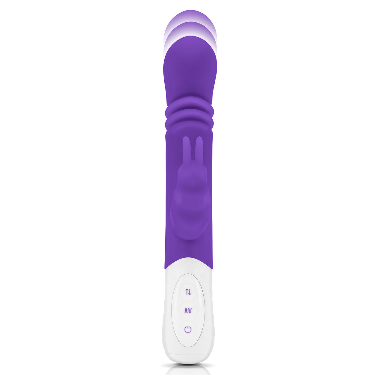 Slim Shaft Thrusting Rabbit Vibrator with G-Spot Stimulation