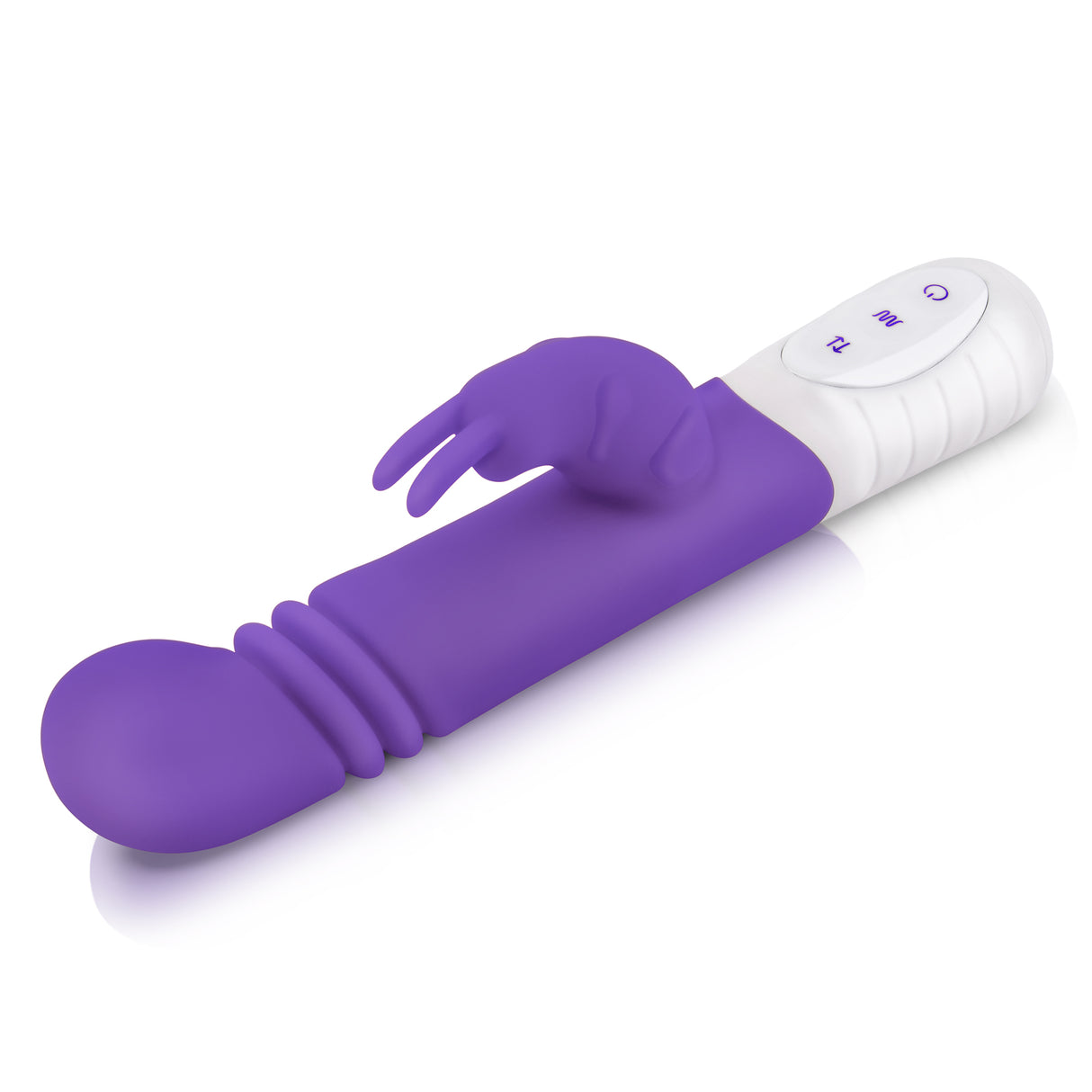 Slim Shaft Thrusting Rabbit Vibrator with G-Spot Stimulation