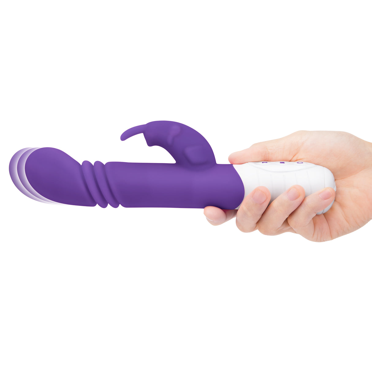 Slim Shaft Thrusting Rabbit Vibrator with G-Spot Stimulation