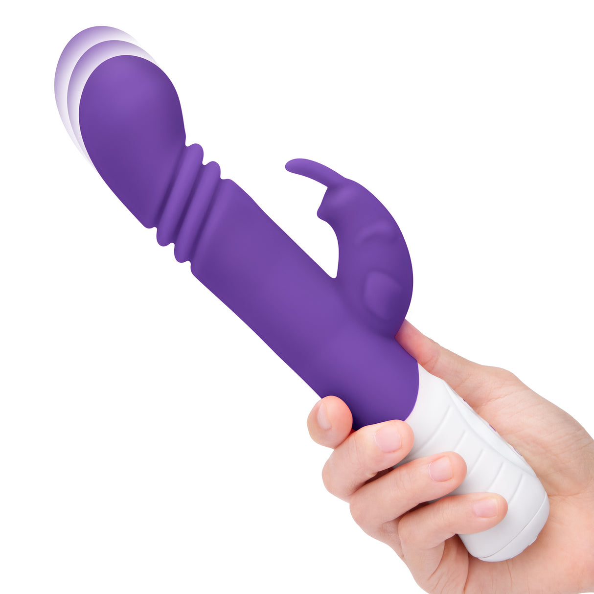 Slim Shaft Thrusting Rabbit Vibrator with G-Spot Stimulation