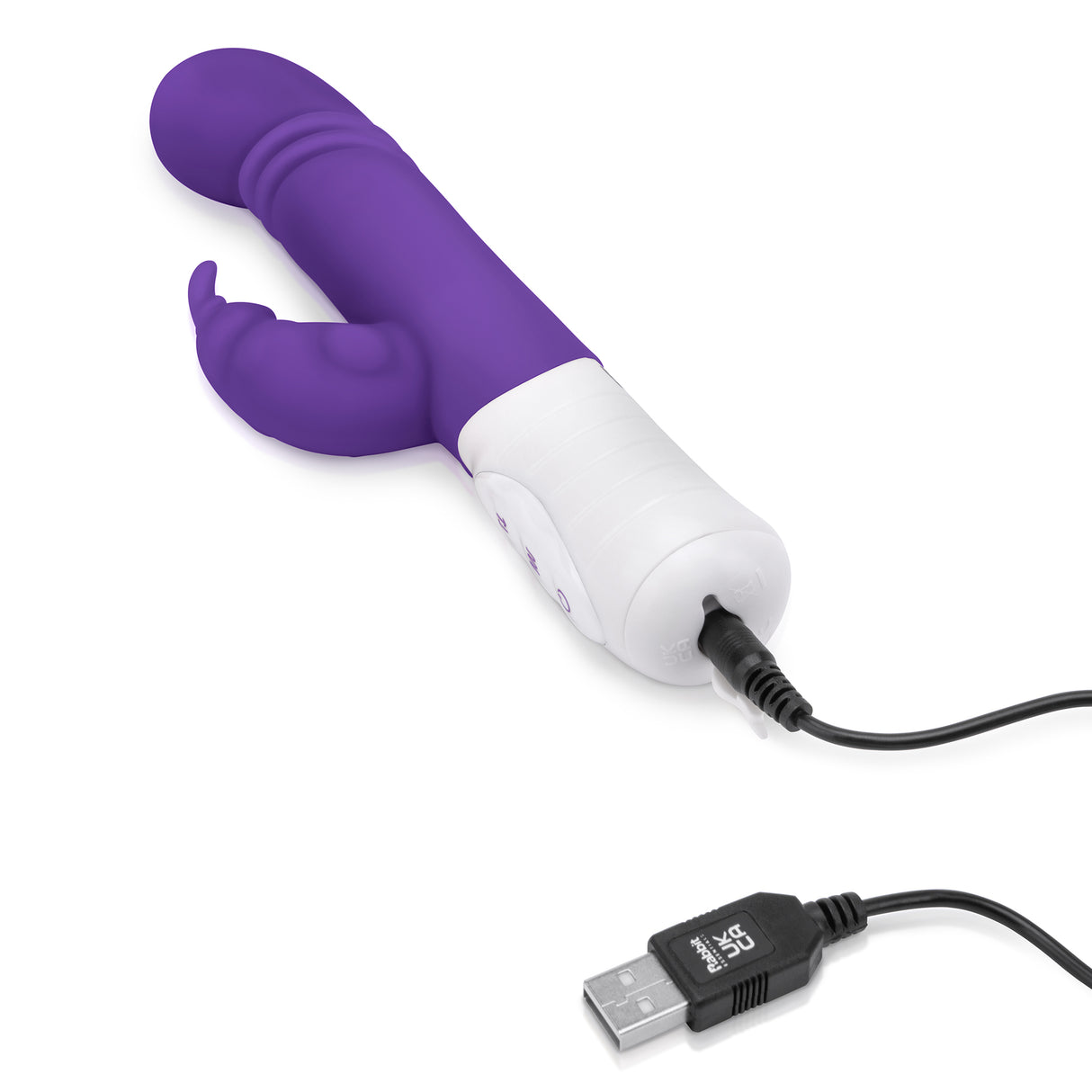 Slim Shaft Thrusting Rabbit Vibrator with G-Spot Stimulation