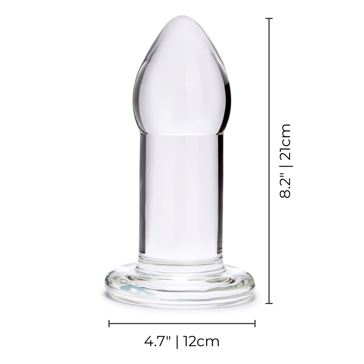 b-Vibe Advanced 8 Inch Glass Dilator Plug