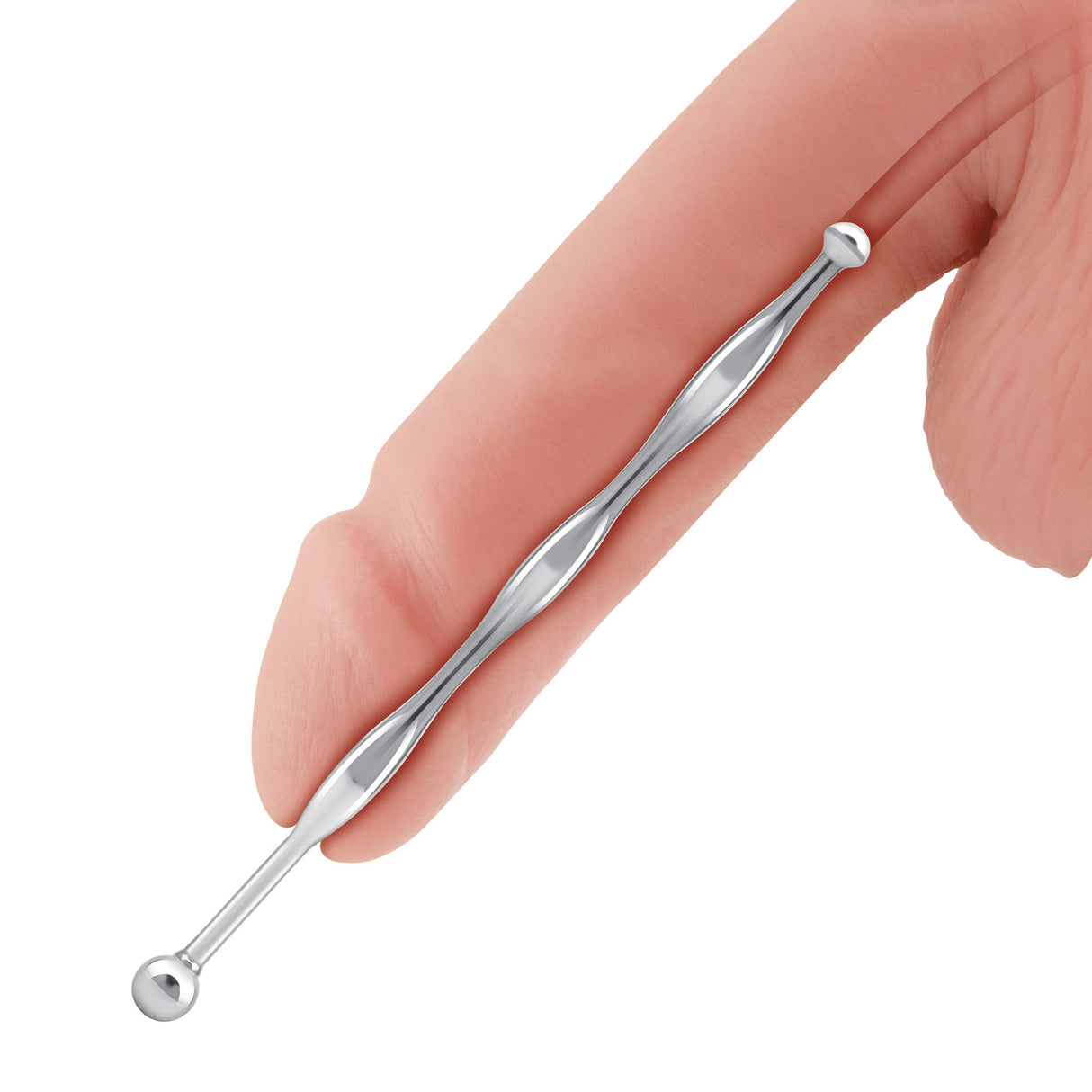 6" Stainless Steel Wavy Urethral Sound