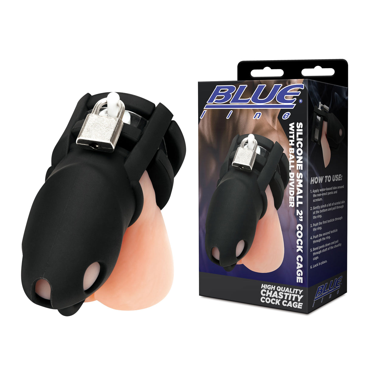 Silicone Mini Cock Cage With Ball Divider