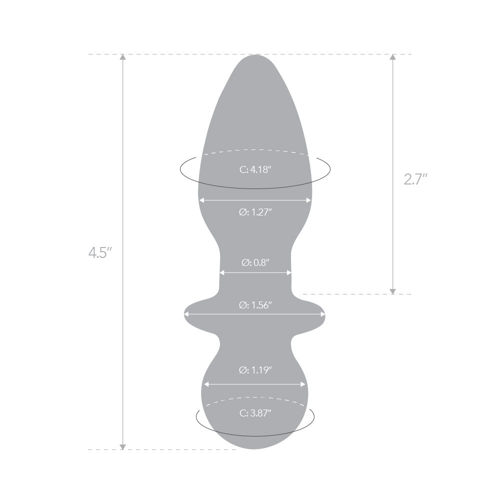 4.5" Blue Butt Plug
