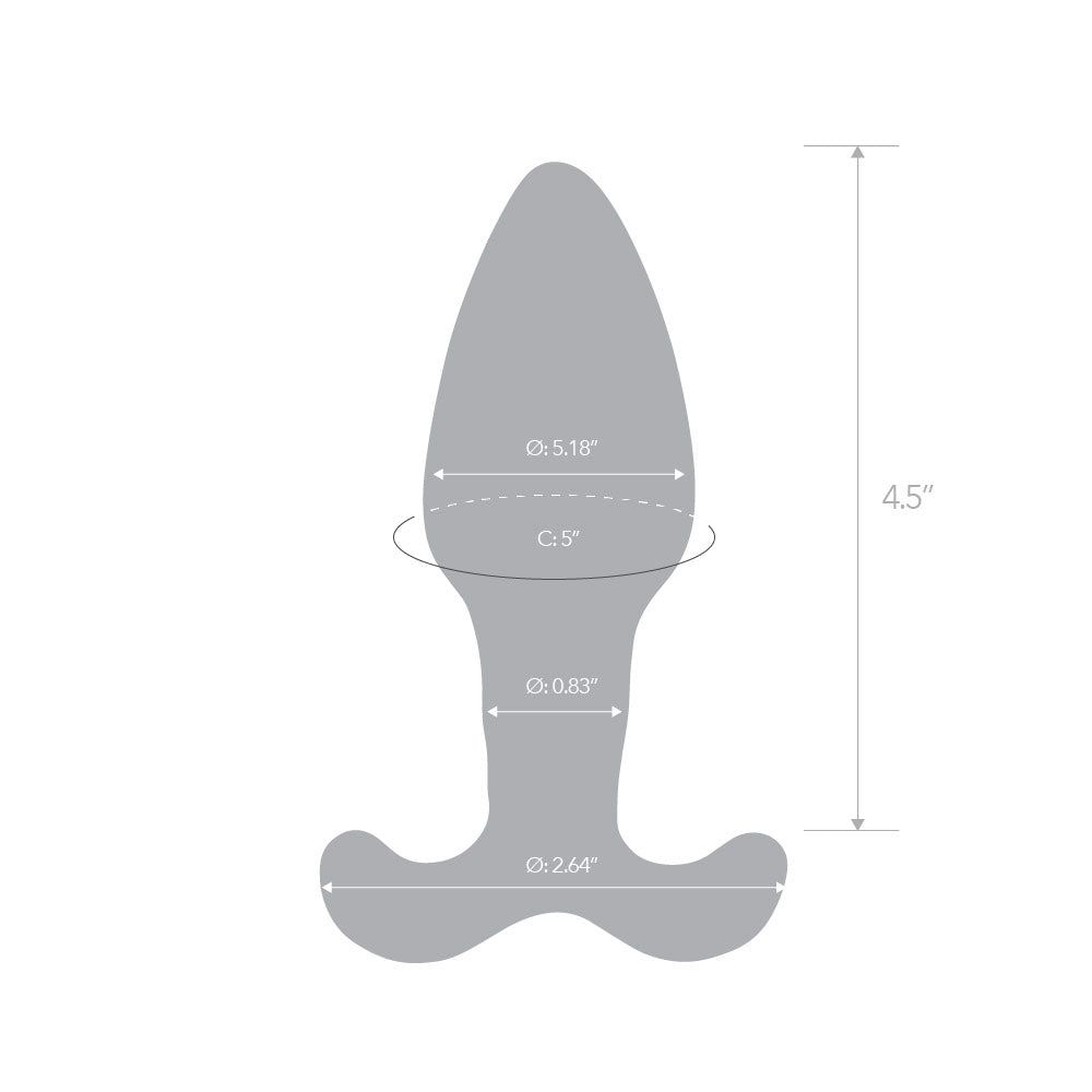 4.5" Ocean Blue Butt Plug