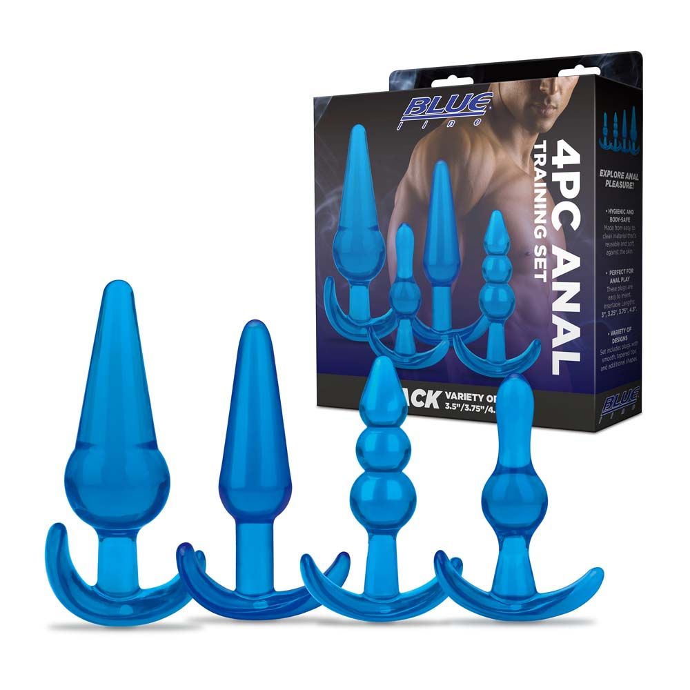 Packaging of the 4 Piece Blue Line Anal Training Set
