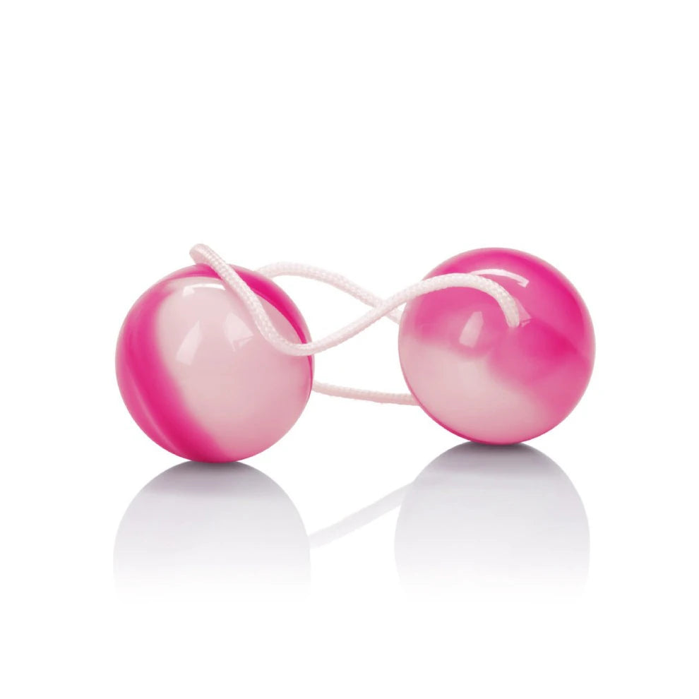 Duotone Orgasm Balls - Pink & White