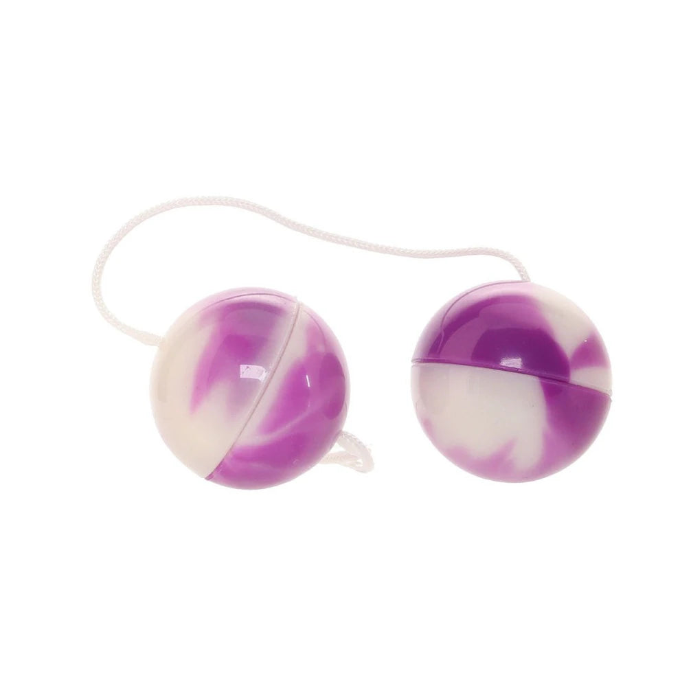 Duotone Orgasm Balls - Purple & White