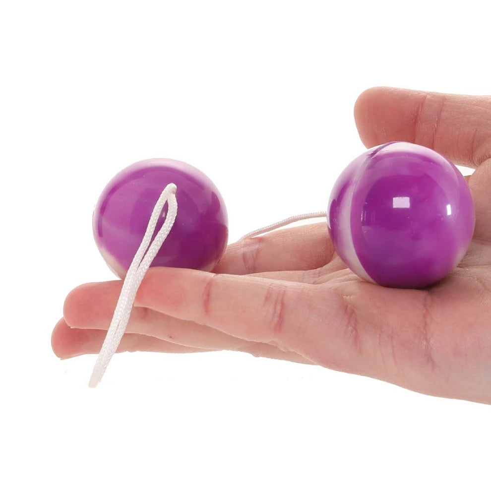 Duotone Orgasm Balls - Purple & White