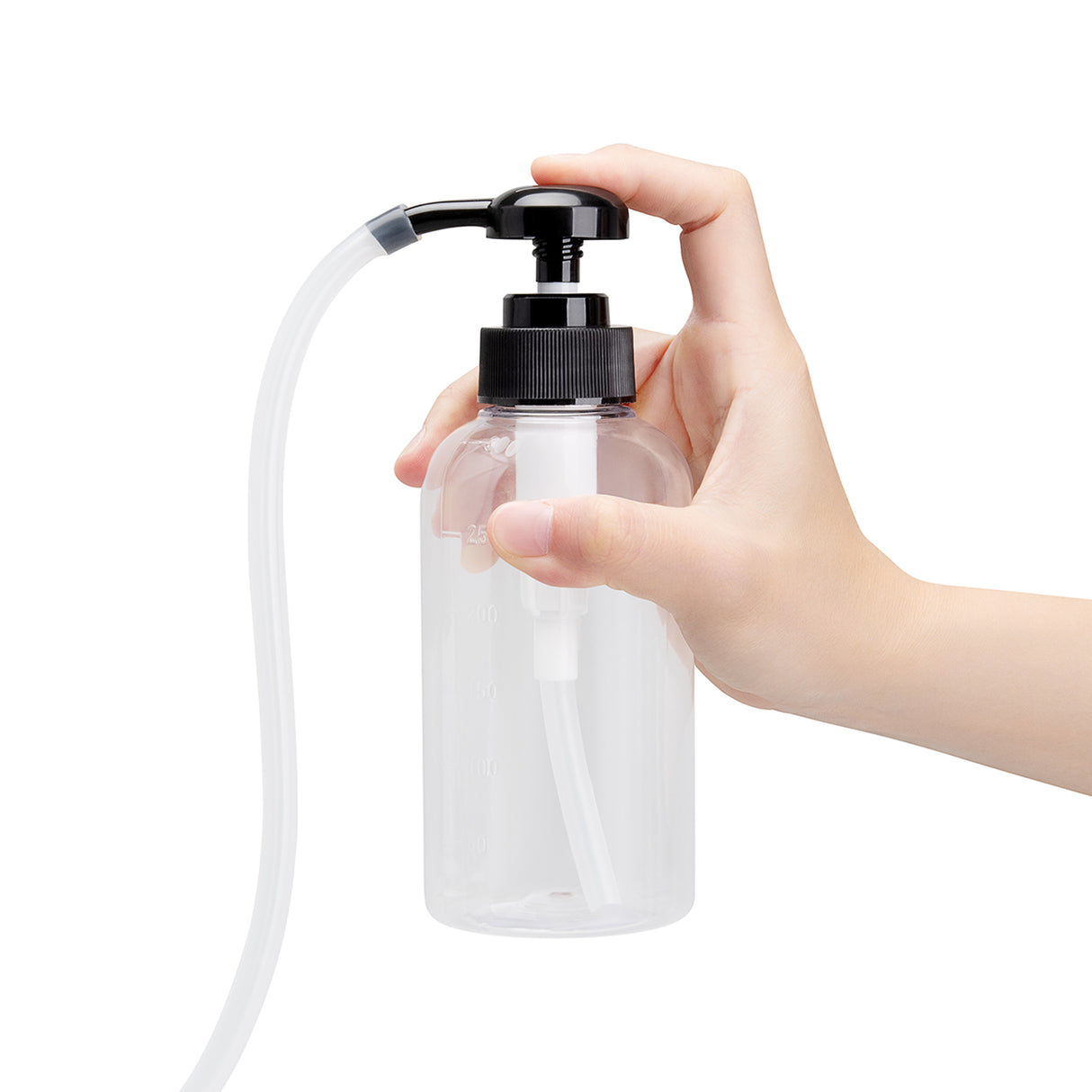 Enema Bottle With Nozzle Attachments
