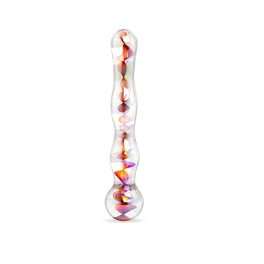 Gläs 7" Red Wave Double Ended Glass Dildo