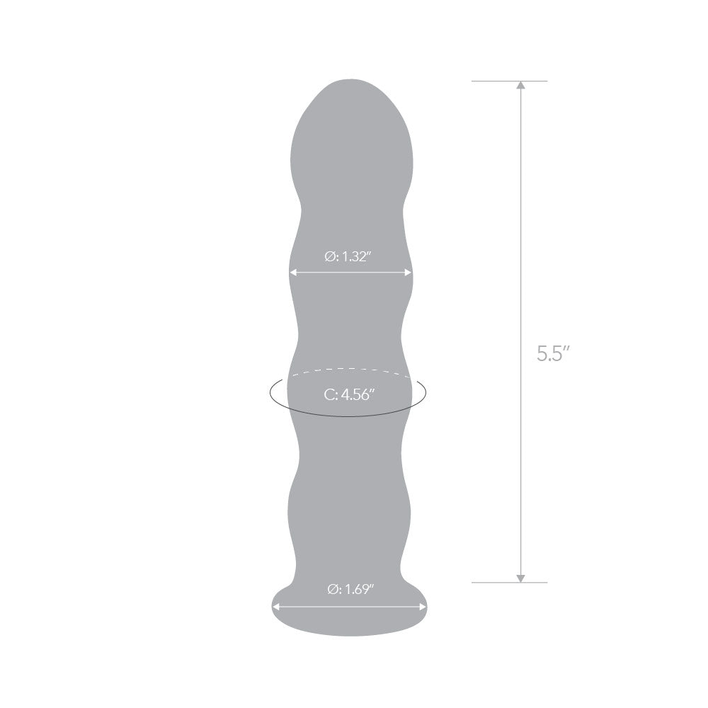 6” Black Anal Beads