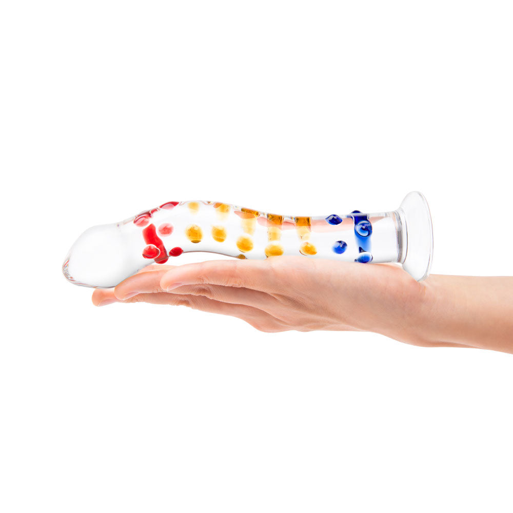 7” Nubby Rainbow Dildo