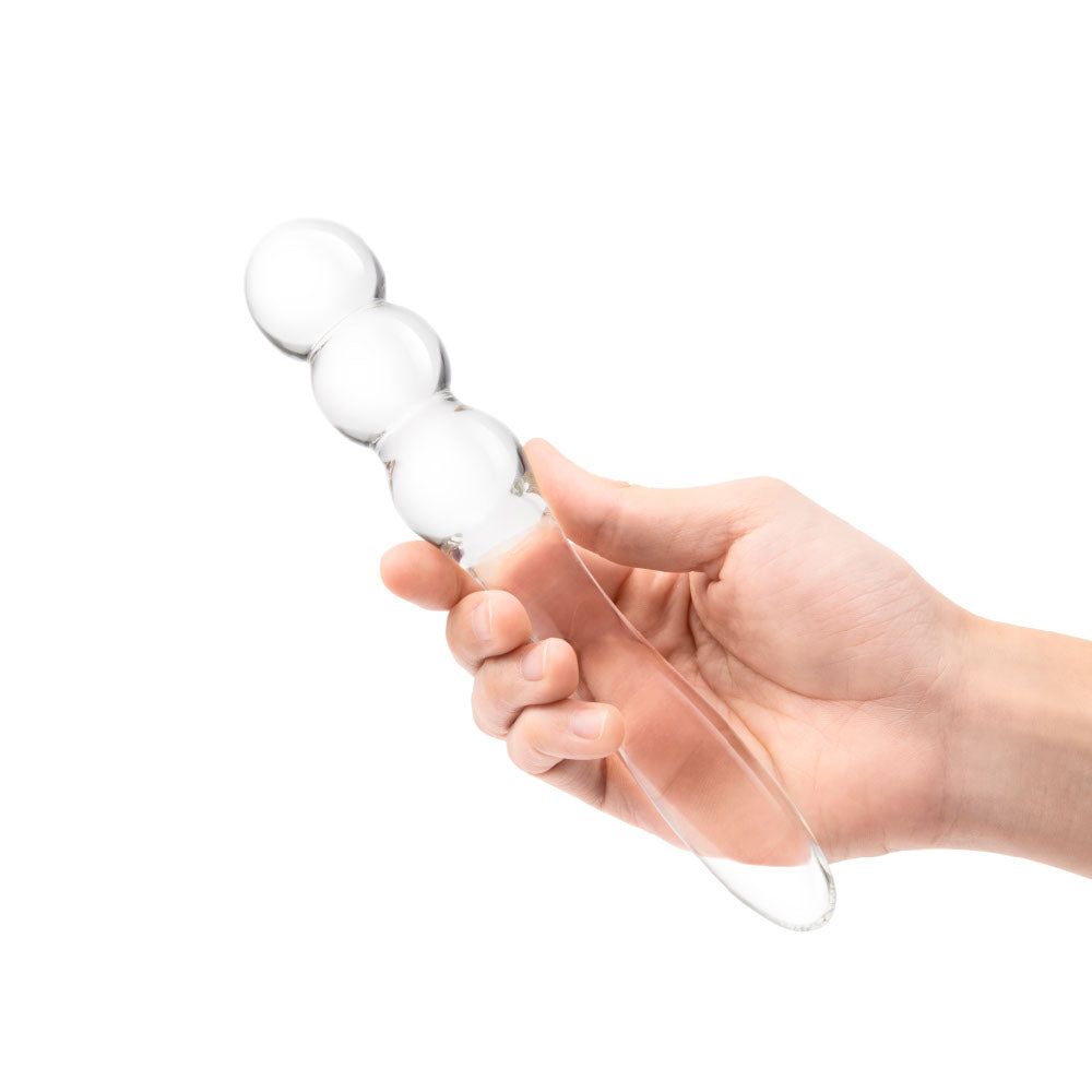 8” Double Ended Dildo With Beads