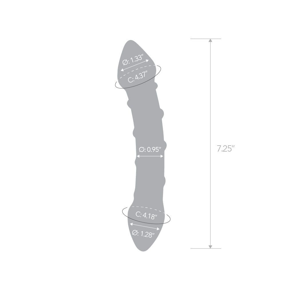 7.25" Girthy Double Ended Swirly Dildo