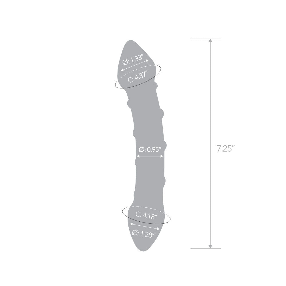 7.25" Girthy Double Ended Swirly Dildo