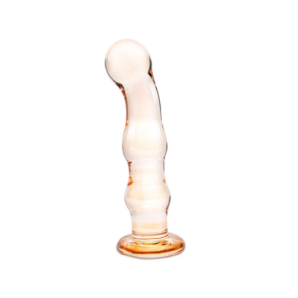 6.5” Orange Beaded Large Butt Plug