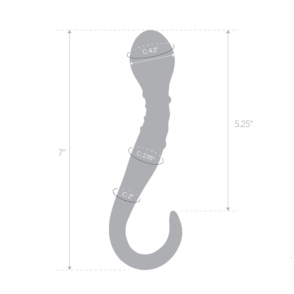7" Rippled Indulgence G-Spot Dildo
