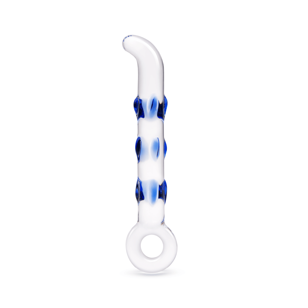 7” Curved Tip Textured Dildo