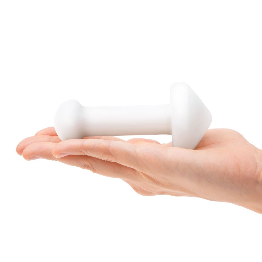 4.5” White Mushroom Butt Plug